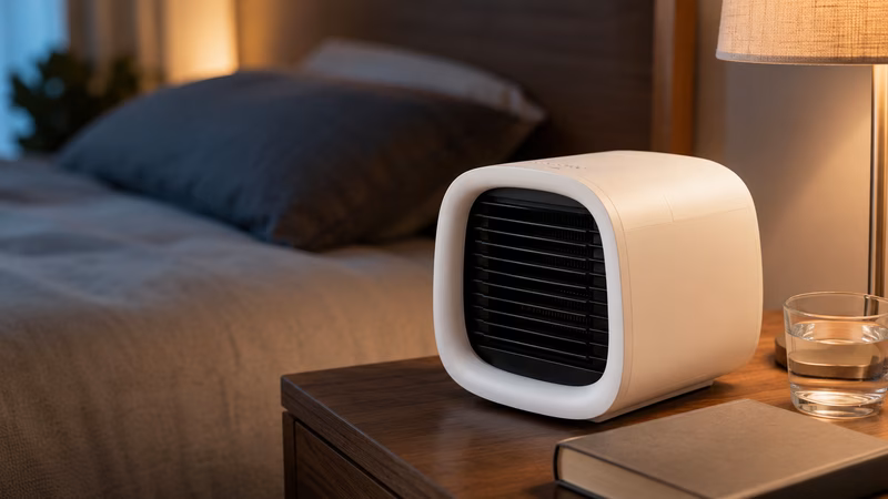 Experience instant relief from heat using the evaCHILL evaporative air cooler for a comfortable workspace.